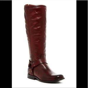 Frye Phillip Harness Tall Boot in Whiskey‎